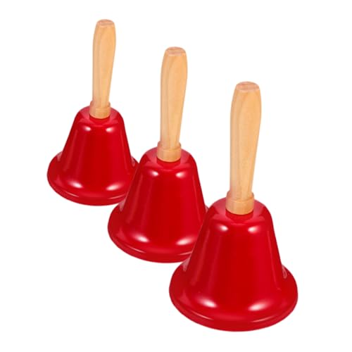HOMSFOU 3 Stück Handglocke für Pflegekräfte Rote Notrufglocke für Patientenalarm Vielseitig Einsetzbar als Tischglocke für Veranstaltungen und HOMSFOU 3 Stück Handglocke für Pflegekräfte Rote Notrufglocke für Patientenalarm Vielseitig Einsetzbar als Tischglocke für Veranstaltungen und von HOMSFOU