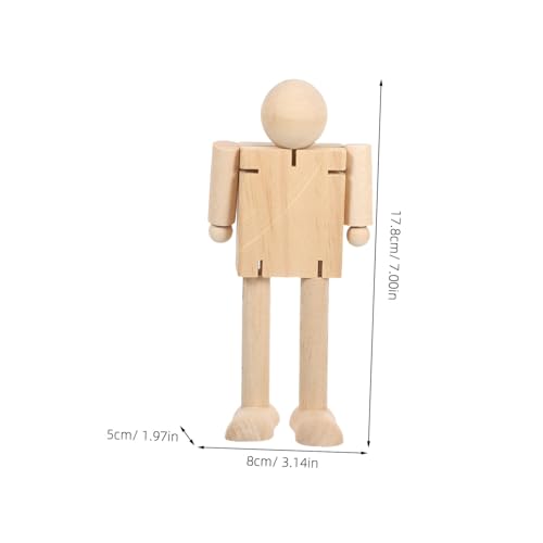 HOMSFOU 3 Stück Holzroboter Modellfigur zeichnen Holzhand Künstler-Schaufensterpuppe aus Holz bewegliche Figur Holzpuppe Roboterfigur Bewegliche Schaufensterpuppe Kunstfigurmodell Khaki HOMSFOU 3 Stück Holzroboter Modellfigur zeichnen Holzhand Künstler-Schaufensterpuppe aus Holz bewegliche Figur Holzpuppe Roboterfigur Bewegliche Schaufensterpuppe Kunstfigurmodell Khaki von HOMSFOU