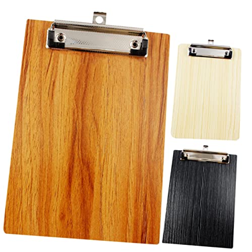 HOMSFOU 3 Stück Holzschreiber -board -clip Große Zwischenablage Mini-zwischenablage Zwischenablage Mit Low-profile-zwischenablage Klappbares Klemmbrett Büro Klemmbretter Synthetische Folie von HOMSFOU