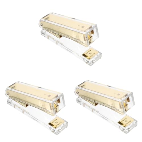 HOMSFOU 3 Stück Kompakter Heftgerät aus Acryl und Transparent für Studenten Hohe Stabilität Langlebig und Einfach zu Transportieren für Schnelle Hefterfahrung HOMSFOU 3 Stück Kompakter Heftgerät aus Acryl und Transparent für Studenten Hohe Stabilität Langlebig und Einfach zu Transportieren für Schnelle Hefterfahrung von HOMSFOU