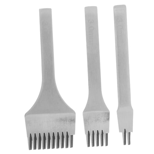 HOMSFOU 3 Stück Lederlocher Teiliges Werkzeug für Lederhandwerk Meißel mit Zähnen für Diy Projekte Stempeln und Lochstanzen Leder Robustes und Langlebiges Material HOMSFOU 3 Stück Lederlocher Teiliges Werkzeug für Lederhandwerk Meißel mit Zähnen für Diy Projekte Stempeln und Lochstanzen Leder Robustes und Langlebiges Material von HOMSFOU