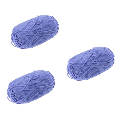 HOMSFOU 3 Stück Milch-Baumwoll-Garn Häkelgarn Garn sperrig wolle Baumwollgarn zum Häkeln scarf hand knitting crochet braids knitting wool Garnwatte zum Häkeln Pullover aus Wollgarn HOMSFOU 3 Stück Milch-Baumwoll-Garn Häkelgarn Garn sperrig wolle Baumwollgarn zum Häkeln scarf hand knitting crochet braids knitting wool Garnwatte zum Häkeln Pullover aus Wollgarn von HOMSFOU