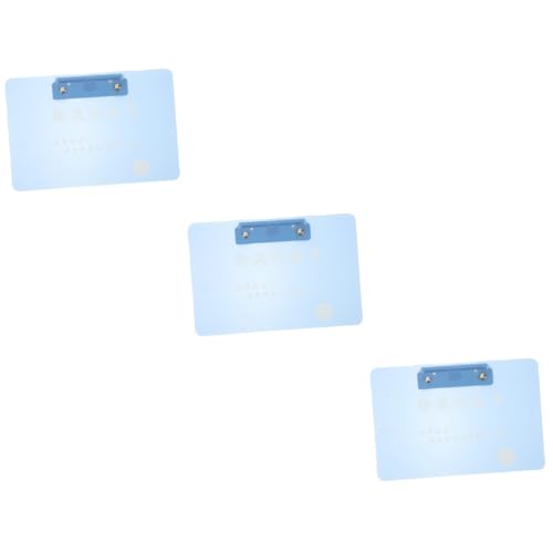 HOMSFOU 3 Stück Multifunktionales Infusions Clipboard für Medizinischen Einsatz Leichtes Schreibbrett aus Material mit Clip für Krankenschwestern und Patientenakten von HOMSFOU
