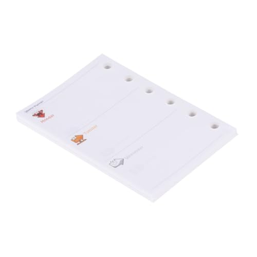 HOMSFOU 3 Stück Nachfüllpapier Loose Leaf Einlagen Glattes Schreibpapier Ring-ringbuch Wiederverwendbar und Strapazierfähig für Planer Notizen und Journal zu Hause oder Büro von HOMSFOU