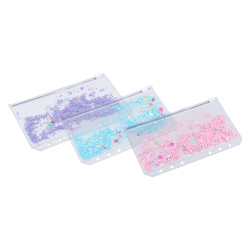 HOMSFOU 3 Stück PVC Reißverschluss Taschen Dokumenten Organizer mit Sichtfenster Extra Dickem Reißverschluss für Büro und Reisen Blau und von HOMSFOU