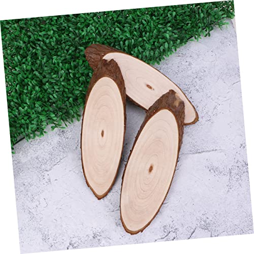 HOMSFOU 3 Stück Runde Stücke Weihnachten Krippenhandwerk Protokoll Weihnachtsbaumausschnitte Wanddekoration Material hängendes Holzbrett hölzernes Zeichenbrett Malbrett Bambus von HOMSFOU