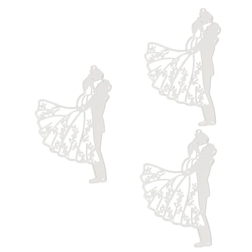 HOMSFOU 3 Stück Schablonen Stanzform DIY Metall Schneideform für Karten Einladungen Dekorationen Hochwertige Wiederverwendbare Stanzmuster für Scrapbooking Papierhandwerk von HOMSFOU