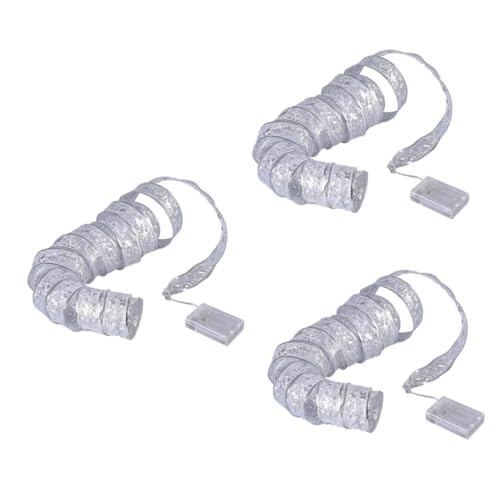 HOMSFOU 3 Stück Schnur Leuchtender Band Anhänger Weihnachtsdekoration Weihnachtsbaumband Weihnachtsfest Licht Weihnachtsbaum Dekoratives Licht Led-lichtband Pvc Lichtleiste Weiß Scheinen HOMSFOU 3 Stück Schnur Leuchtender Band Anhänger Weihnachtsdekoration Weihnachtsbaumband Weihnachtsfest Licht Weihnachtsbaum Dekoratives Licht Led-lichtband Pvc Lichtleiste Weiß Scheinen von HOMSFOU