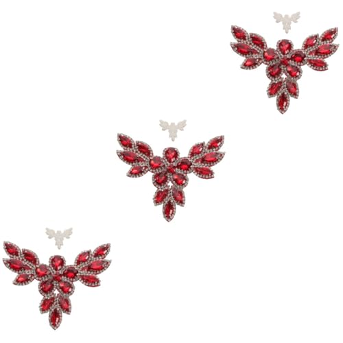 HOMSFOU 3 Stück Schuhblume aus Strass Klebstoff Flecken bestickt Flicken aufnähen Patch Kleidungsflicken Kleidungsstück Applikation Flicken für Jacken Heißschmelzkleber rot HOMSFOU 3 Stück Schuhblume aus Strass Klebstoff Flecken bestickt Flicken aufnähen Patch Kleidungsflicken Kleidungsstück Applikation Flicken für Jacken Heißschmelzkleber rot von HOMSFOU