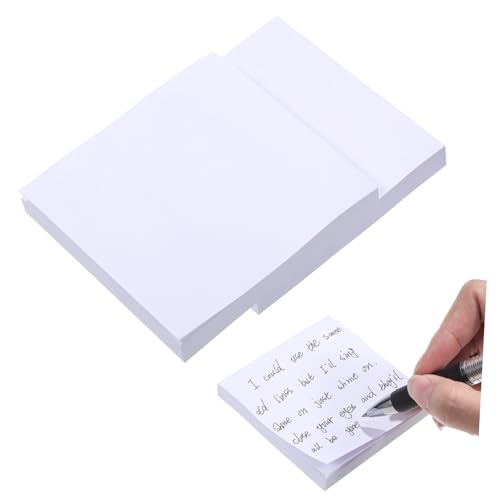 HOMSFOU 3 Stück Selbstklebende Notizblöcke Weiße Haftnotizen Memo Pads für Büro und Schule Starke Haftung Wiederverwendbar für Notizen und Erinnerungen HOMSFOU 3 Stück Selbstklebende Notizblöcke Weiße Haftnotizen Memo Pads für Büro und Schule Starke Haftung Wiederverwendbar für Notizen und Erinnerungen von HOMSFOU