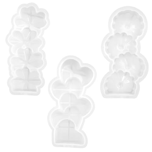 HOMSFOU 3 Stück Silikon Kerzenformen Gießformen für Duftkerzen und Desserts Langlebig und Leicht zu Reinigen für Diy Kerzenherstellung und Projekte von HOMSFOU