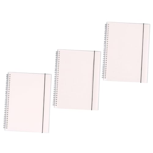 HOMSFOU 3 Stück Spiral Notizbücher Transparent Blanko Punkt Karomuster Vielseitiges Journal Tagebuch Notizblock für Schüler Reise DIY Planung Langlebiges Papier HOMSFOU 3 Stück Spiral Notizbücher Transparent Blanko Punkt Karomuster Vielseitiges Journal Tagebuch Notizblock für Schüler Reise DIY Planung Langlebiges Papier von HOMSFOU