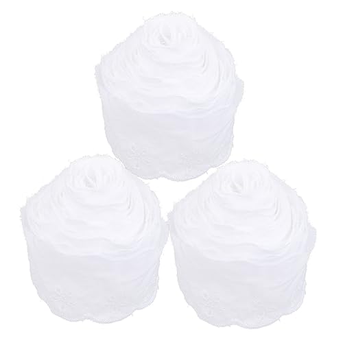 HOMSFOU 3 Stück Teiliges Baumwoll Spitzenband mit Lochmuster Hochwertige Stickerei für Diy Projekte Hochzeiten und Dekorationen für Kleidung und Handarbeiten HOMSFOU 3 Stück Teiliges Baumwoll Spitzenband mit Lochmuster Hochwertige Stickerei für Diy Projekte Hochzeiten und Dekorationen für Kleidung und Handarbeiten von HOMSFOU