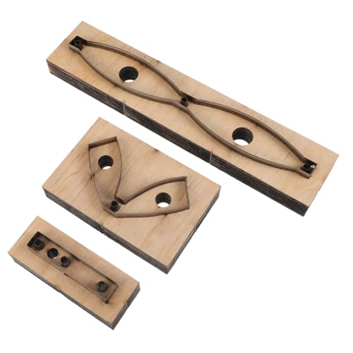 HOMSFOU 3 Stück Teiliges Bow Cutting Mold Holz Stanze für Leder Scrapbooking Diy Projekte Kompatibel mit Gängigen Stanzmaschinen Handgefertigt Langlebig und Präzise HOMSFOU 3 Stück Teiliges Bow Cutting Mold Holz Stanze für Leder Scrapbooking Diy Projekte Kompatibel mit Gängigen Stanzmaschinen Handgefertigt Langlebig und Präzise von HOMSFOU