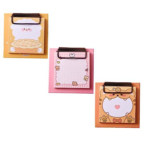 HOMSFOU 3 Stück Teiliges Cartoon Memo Pad Haftfreie Notizblöcke für Studenten Bürobedarf Zeitplaner Lustige Notizen für Schule und Zuhause HOMSFOU 3 Stück Teiliges Cartoon Memo Pad Haftfreie Notizblöcke für Studenten Bürobedarf Zeitplaner Lustige Notizen für Schule und Zuhause von HOMSFOU