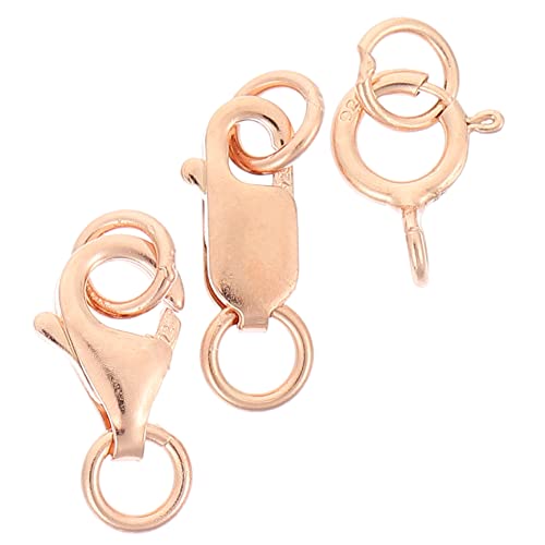 HOMSFOU 3 Stück Teiliges Diy Schmuckherstellungsset mit Kettenverschluss Roségoldene Karabinerhaken für Armbänder Vielseitig Einsetzbar und Langlebig HOMSFOU 3 Stück Teiliges Diy Schmuckherstellungsset mit Kettenverschluss Roségoldene Karabinerhaken für Armbänder Vielseitig Einsetzbar und Langlebig von HOMSFOU