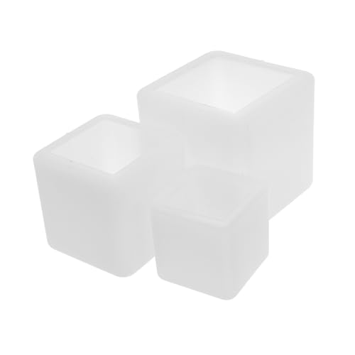 HOMSFOU 3 Stück Teiliges Eckige Silikonformen für Epoxidharz Hitzebeständige Transparente Würfelformen für Präzises Blasenfreies Gießen von DIY Kunsthandwerk und Schmuckgestaltung HOMSFOU 3 Stück Teiliges Eckige Silikonformen für Epoxidharz Hitzebeständige Transparente Würfelformen für Präzises Blasenfreies Gießen von DIY Kunsthandwerk und Schmuckgestaltung von HOMSFOU