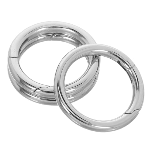 HOMSFOU 3 Stück Teiliges Edelstahl Karabiner Clips Robuste mit Federring Vielseitige DIY Taschen-beschläge für Schlüsselanhänger und Gepäck Glatt Polierte Oberfläche HOMSFOU 3 Stück Teiliges Edelstahl Karabiner Clips Robuste mit Federring Vielseitige DIY Taschen-beschläge für Schlüsselanhänger und Gepäck Glatt Polierte Oberfläche von HOMSFOU