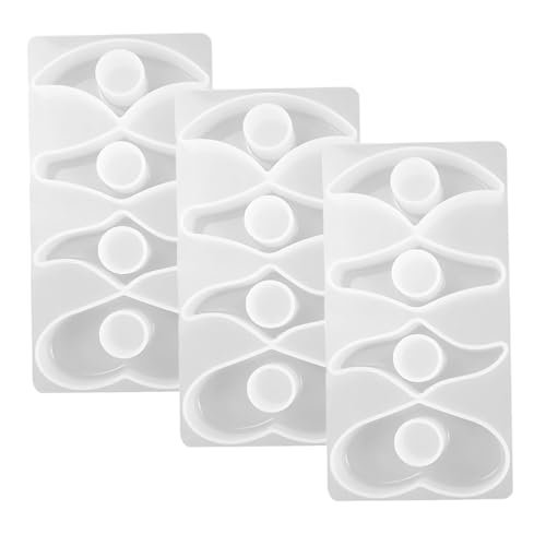 HOMSFOU 3 Stück Teiliges Flexibles Silikon-formset für Handgemachte Epoxidharz Lesezeichen mit Vielseitige DIY Gießformen als Buchseitenhalter und Schmuckornamente für Kreative von HOMSFOU