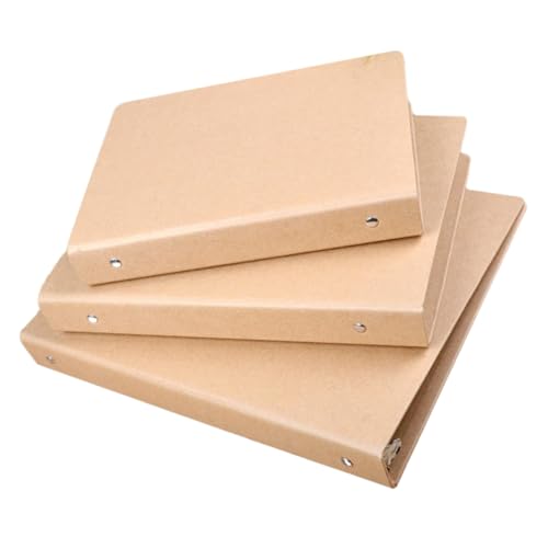 HOMSFOU 3 Stück Teiliges Kraftpapier Notizbuch Hülle Lose Ordner Wiederverwendbare Notizbuch Hülle für Schule Journaling Planer und Notizen HOMSFOU 3 Stück Teiliges Kraftpapier Notizbuch Hülle Lose Ordner Wiederverwendbare Notizbuch Hülle für Schule Journaling Planer und Notizen von HOMSFOU