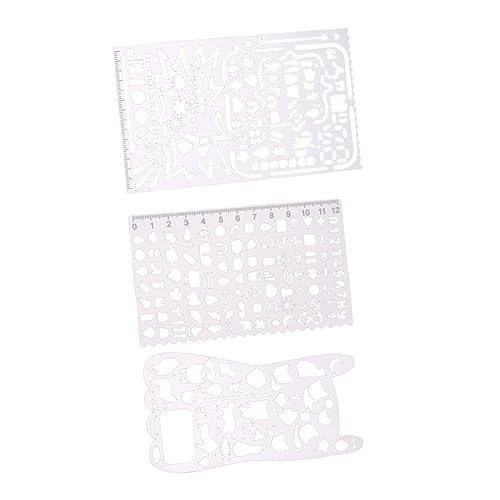 HOMSFOU 3 Stück Teiliges Multifunktionales Lesezeichen Lineal Rostfreiem Stahl Kreative Schablonen für Scrapbooking Zeichnen und Diy Graffiti für Tagebücher Kalender und Bastelarbeiten HOMSFOU 3 Stück Teiliges Multifunktionales Lesezeichen Lineal Rostfreiem Stahl Kreative Schablonen für Scrapbooking Zeichnen und Diy Graffiti für Tagebücher Kalender und Bastelarbeiten von HOMSFOU