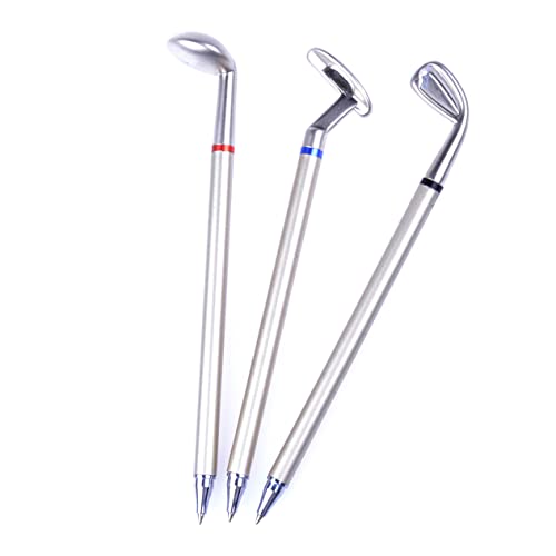 HOMSFOU 3 Stück Teiliges Set Kreativer Aluminiumlegierung Kugelschreiber Golfschläger Form Perfektes für Golf Enthusiasten und Büro Dekoration HOMSFOU 3 Stück Teiliges Set Kreativer Aluminiumlegierung Kugelschreiber Golfschläger Form Perfektes für Golf Enthusiasten und Büro Dekoration von HOMSFOU