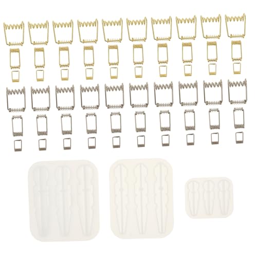 HOMSFOU 3 Stück Teiliges Silikon Gießform für Foto Postkartenclips Flexible Reißfeste Epoxidharzform mit Gold Silberfarbenen Metallfedern Langlebig und Vielseitig für DIY Bastelprojekte HOMSFOU 3 Stück Teiliges Silikon Gießform für Foto Postkartenclips Flexible Reißfeste Epoxidharzform mit Gold Silberfarbenen Metallfedern Langlebig und Vielseitig für DIY Bastelprojekte von HOMSFOU