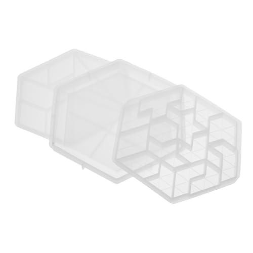 HOMSFOU 3 Stück Teiliges Silikon Puzzle Gießform DIY Kristall Drip Tangram Mould Wiederverwendbar und Flexibel für Dekorative Bastelarbeiten und Puzzlespielzeuge von HOMSFOU