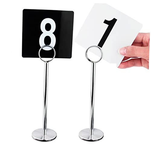 HOMSFOU 3 Stück Teiliges Tischplatten Nummernhalter Doppelseitiger Papierständer für Kreative Dekoration für Hochzeiten Geburtstagsfeiern und von HOMSFOU