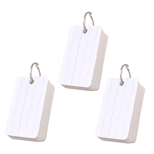 HOMSFOU 3 Stück Teiliges Tragbares Notizblock mit Doppelseitigen Linierten Vokabelkarten Kleines Handliches Memo Pad für Schüler Büro und Reisen zur Schnellen Worterfassung und HOMSFOU 3 Stück Teiliges Tragbares Notizblock mit Doppelseitigen Linierten Vokabelkarten Kleines Handliches Memo Pad für Schüler Büro und Reisen zur Schnellen Worterfassung und von HOMSFOU