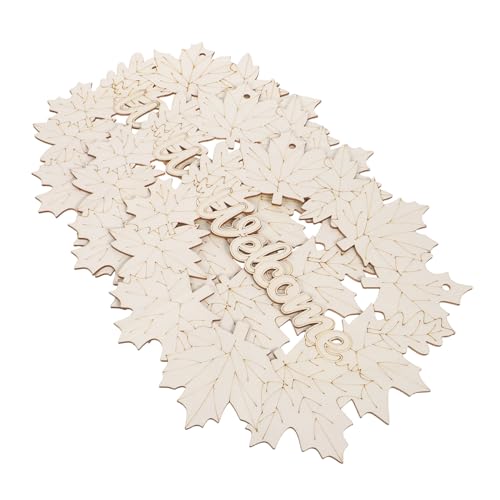 HOMSFOU 3 Stück Teiliges Unfertige Holz-weihnachtskränze aus Ahornblatt mit Aufhängeschnur Blanko-holzanhänger zum Bemalen für Diy-weihnachtsdekoration und Bastelprojekte HOMSFOU 3 Stück Teiliges Unfertige Holz-weihnachtskränze aus Ahornblatt mit Aufhängeschnur Blanko-holzanhänger zum Bemalen für Diy-weihnachtsdekoration und Bastelprojekte von HOMSFOU