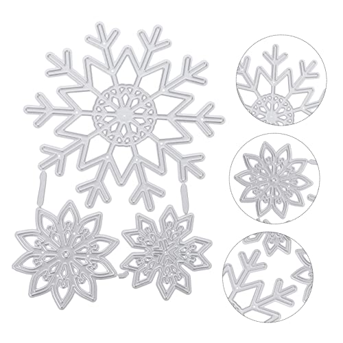HOMSFOU 3 Stück Teiliges Weihnachts Schneeflocken Stanzset Carbonstahl Langlebige Diy Stanzformen für Scrapbooking Kartenherstellung Prägung Albumgestaltung Basteln HOMSFOU 3 Stück Teiliges Weihnachts Schneeflocken Stanzset Carbonstahl Langlebige Diy Stanzformen für Scrapbooking Kartenherstellung Prägung Albumgestaltung Basteln von HOMSFOU