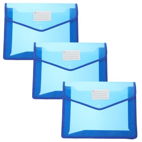 HOMSFOU 3 Stück Wasserdichte Aktentasche Unterlagen Datei Taschen Schule Schreibwaren Ordner Aufbewahrungstasche Dokumenten-Organizer-Tasche praktische Aktenordner Aluminiumlegierung Blau HOMSFOU 3 Stück Wasserdichte Aktentasche Unterlagen Datei Taschen Schule Schreibwaren Ordner Aufbewahrungstasche Dokumenten-Organizer-Tasche praktische Aktenordner Aluminiumlegierung Blau von HOMSFOU