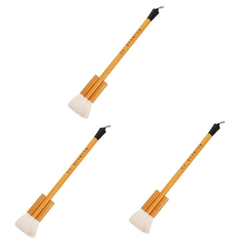 HOMSFOU 3 Stück Wollbürste Wasser Klein Für Pinsel Streichen Handgehaltener Wollmalpinsel Farbe Wiederverwendbarer Aquarellpinsel Bequemer Pinsel Tragbar Aquarellbürste Bürsten Bambus von HOMSFOU