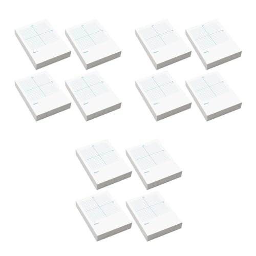 HOMSFOU 3 Teiliges Übungsbuch Mit 4 Zahlenlinien Zum Zeichnen Für Den Mathematikunterricht – Notizbücher Koordinaten Gepunktet Hoch Große Karteikarten Mittelschulbedarf Liniertes von HOMSFOU