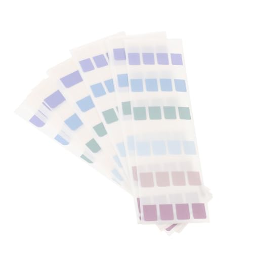 HOMSFOU 30 Blatt Bunte Haftnotizen Buchmarker Wiederverwendbare Durchsichtige Index Tabs für Notizen Büro Schule und Haushalt Praktische Seitenmarker für To Do Listen und von HOMSFOU