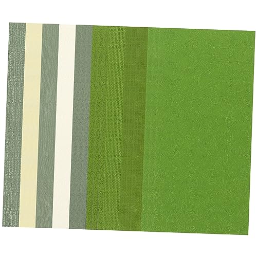 HOMSFOU 30 Blatt Hintergrundpapier fester Farbpapier bunt gemustert Sammelalbum liefert Journaling für Farbe dekoratives scrapbook-papier Schrottbuchpapier Hintergrundpapierblock Grün von HOMSFOU