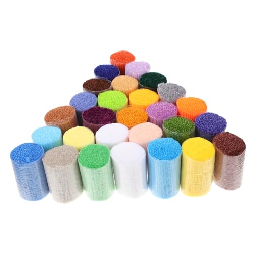 HOMSFOU 30 Rollen Vorgeschnittenes Garn Set Dickes Knüpfgarn für Diy Handarbeiten für Teppiche Kissen und Dekoration Vielseitig Einsetzbar und Farbenfroh HOMSFOU 30 Rollen Vorgeschnittenes Garn Set Dickes Knüpfgarn für Diy Handarbeiten für Teppiche Kissen und Dekoration Vielseitig Einsetzbar und Farbenfroh von HOMSFOU