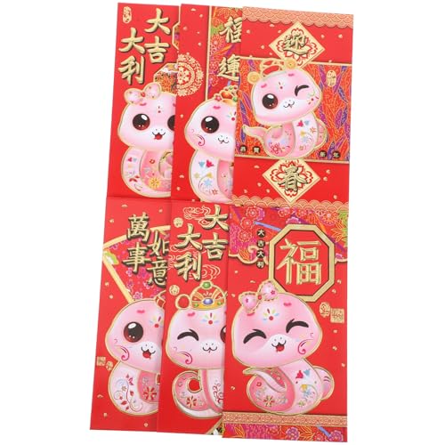HOMSFOU 30 Stück Chinesische Rote Umschläge Traditionelle Hong Bao für Jahr Schlange Lunar Year Glücksgeldumschläge Vielseitig Einsetzbar für Hochzeiten und Feiern HOMSFOU 30 Stück Chinesische Rote Umschläge Traditionelle Hong Bao für Jahr Schlange Lunar Year Glücksgeldumschläge Vielseitig Einsetzbar für Hochzeiten und Feiern von HOMSFOU