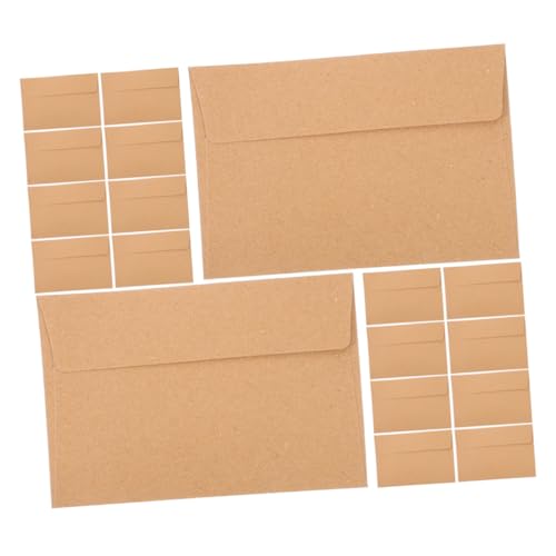 HOMSFOU 30 Stück Einladungsumschlag Umschläge für Hochzeitseinladungen Postkartenumschläge Briefumschläge Papier Khaki von HOMSFOU