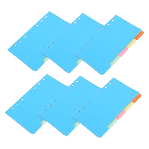 HOMSFOU 30 Stück Farbige Trennblätter für Notizbuch Praktische Nachfüllpapiere mit Löchern für Ringbinder und Planer Indizieren und Organisieren HOMSFOU 30 Stück Farbige Trennblätter für Notizbuch Praktische Nachfüllpapiere mit Löchern für Ringbinder und Planer Indizieren und Organisieren von HOMSFOU