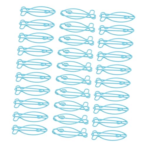 HOMSFOU 30 Stück Fischförmige Büroklammern Aus Metall Farbige Kleine Paperclips Rostbeständig Vielseitig Für Büro Schule Und Zuhause Praktische Organisatoren Zum Sortieren Von Dokumenten von HOMSFOU