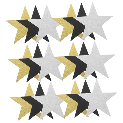 HOMSFOU 30 Stück Fünfzackige Sterne Handgeschnittenes Papier Ausschnitt Goldenes Konfetti Dekorationen Festivals Für Wandglitzerpapier Glitzerndes Seidenpapier Farbige Party HOMSFOU 30 Stück Fünfzackige Sterne Handgeschnittenes Papier Ausschnitt Goldenes Konfetti Dekorationen Festivals Für Wandglitzerpapier Glitzerndes Seidenpapier Farbige Party von HOMSFOU