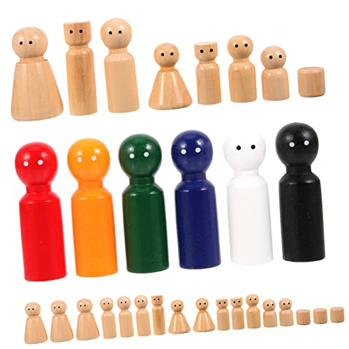 HOMSFOU 30 Stück Holz Puppen Pegs für Unvollendete Holzfiguren zum Bemalen Diy Bastelmaterial für Kreative Projekte und Handwerkliche Aktivitäten HOMSFOU 30 Stück Holz Puppen Pegs für Unvollendete Holzfiguren zum Bemalen Diy Bastelmaterial für Kreative Projekte und Handwerkliche Aktivitäten von HOMSFOU