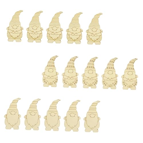 HOMSFOU 30 Stück Holzgnome Hängende Ornamente Unvollendete Holzscheiben für Diy Bastelprojekte zum Malen und Gestalten von Weihnachtsdekorationen HOMSFOU 30 Stück Holzgnome Hängende Ornamente Unvollendete Holzscheiben für Diy Bastelprojekte zum Malen und Gestalten von Weihnachtsdekorationen von HOMSFOU