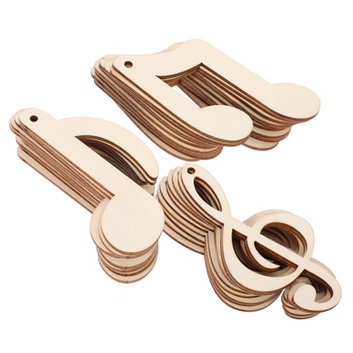 HOMSFOU 30 Stück Holzscheiben Musiknoten Blanko Diy Bastelmaterial für Kreative Projekte Geeignet für Dekoration und Handarbeit für Erwachsene HOMSFOU 30 Stück Holzscheiben Musiknoten Blanko Diy Bastelmaterial für Kreative Projekte Geeignet für Dekoration und Handarbeit für Erwachsene von HOMSFOU