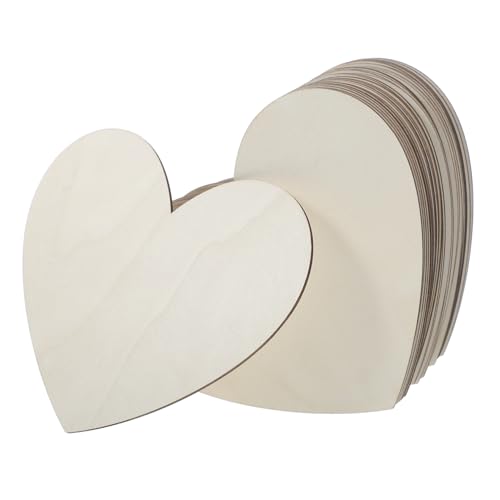 HOMSFOU 30 Stück Leere herzförmige Holzspäne unvollendet geformt groß Ornamente zum Basteln bastelbedarf hochzeitsdekoration herzförmige Ornamente Holzausschnitte zum Basteln Buchsbaum HOMSFOU 30 Stück Leere herzförmige Holzspäne unvollendet geformt groß Ornamente zum Basteln bastelbedarf hochzeitsdekoration herzförmige Ornamente Holzausschnitte zum Basteln Buchsbaum von HOMSFOU