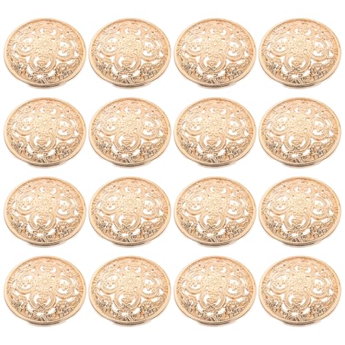 HOMSFOU 30 Stück Metallknöpfe Hochwertige Hollow out Knöpfe für Diy Nähprojekte und Dekoration Hellgold für Jacken und Blazer HOMSFOU 30 Stück Metallknöpfe Hochwertige Hollow out Knöpfe für Diy Nähprojekte und Dekoration Hellgold für Jacken und Blazer von HOMSFOU