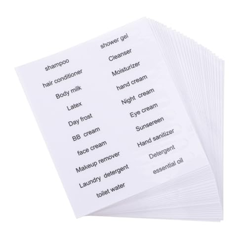 HOMSFOU 30 Stück Reise Flaschen Aufkleber Wasserdichte Etiketten für Badezimmer Organisation von und Kunststoffbehältern für Toilettenartikel und Reisen HOMSFOU 30 Stück Reise Flaschen Aufkleber Wasserdichte Etiketten für Badezimmer Organisation von und Kunststoffbehältern für Toilettenartikel und Reisen von HOMSFOU