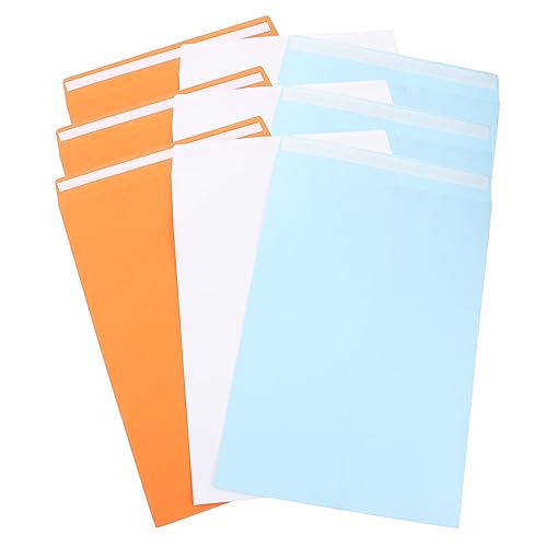 HOMSFOU 30 Stück Selbstklebende Papierbeutel für Kleidung Hemden und Dokumente Bunte Versandtaschen Hellblau Orange Weiß für Kleine Unternehmen und Privatgebrauch HOMSFOU 30 Stück Selbstklebende Papierbeutel für Kleidung Hemden und Dokumente Bunte Versandtaschen Hellblau Orange Weiß für Kleine Unternehmen und Privatgebrauch von HOMSFOU